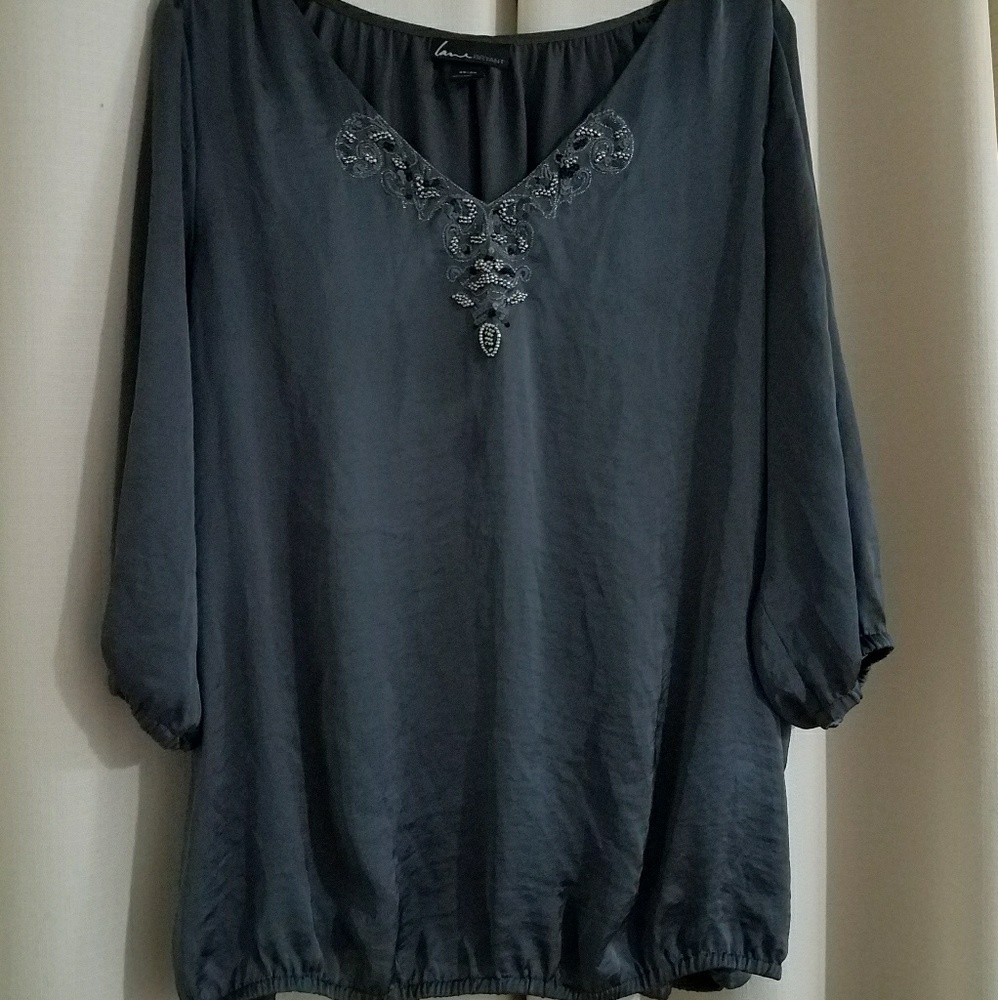 Plus Size Long Sleeve Blouse